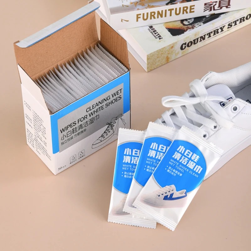 Shoe Wipe Ultra-clean Travel Portable Individually Disposable Wipes Brush Clean Sneakers Tool Cleaning Wrapped | Дом и сад