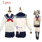Мой герой Академия косплей костюм парик аниме Нидерланды боку нет героев Академия химико Тога JK матросские свитера униформа для девушек