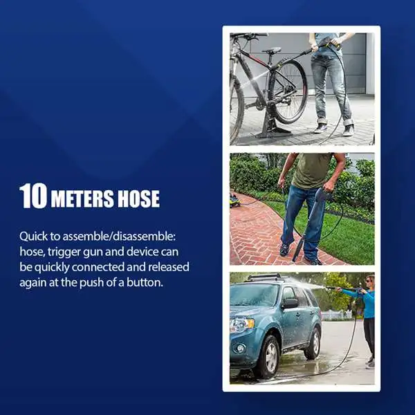 

NEW-10M High Pressure E Washer Water Cleaner Clean Pure Copper Car Wash Hose For Karcher K2 K3 K4 K5 K6 K7