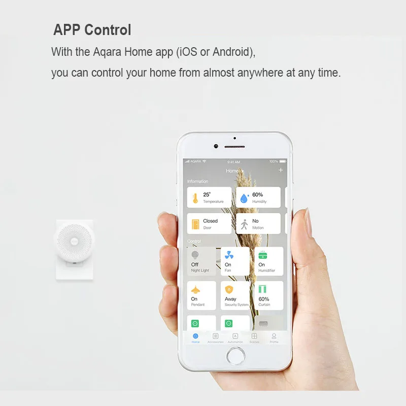 Беспроводной хаб AQara Zigbee умный шлюз со светодиодной подсветкой Wi Fi ночник для