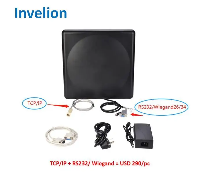 

8m long range integrated uhf rfid access control card reader USB/TCP IP for rfid windshield access card parking car tag