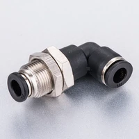 air pneumatic 18 14 38 12 od hose quick connect air fitting plm union 90 degree elbow plastic pneumatic bulkhead fitting