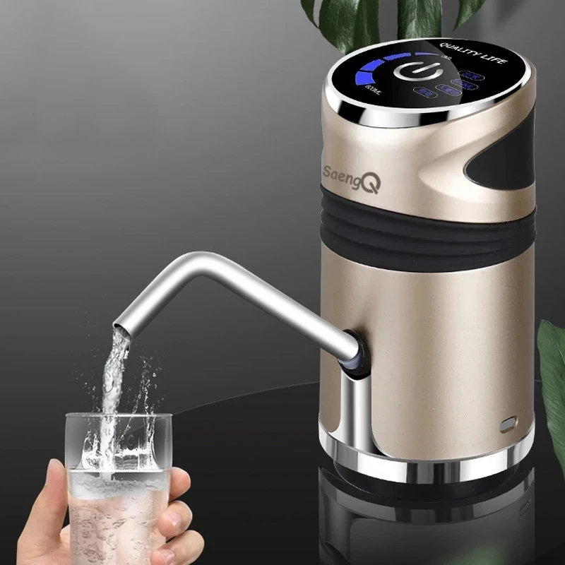 Water Dispenser New Electric Automatic Usb Rechargeable Smart Pump Bucket Bottle Dispenser Switch for Water Pumping Device