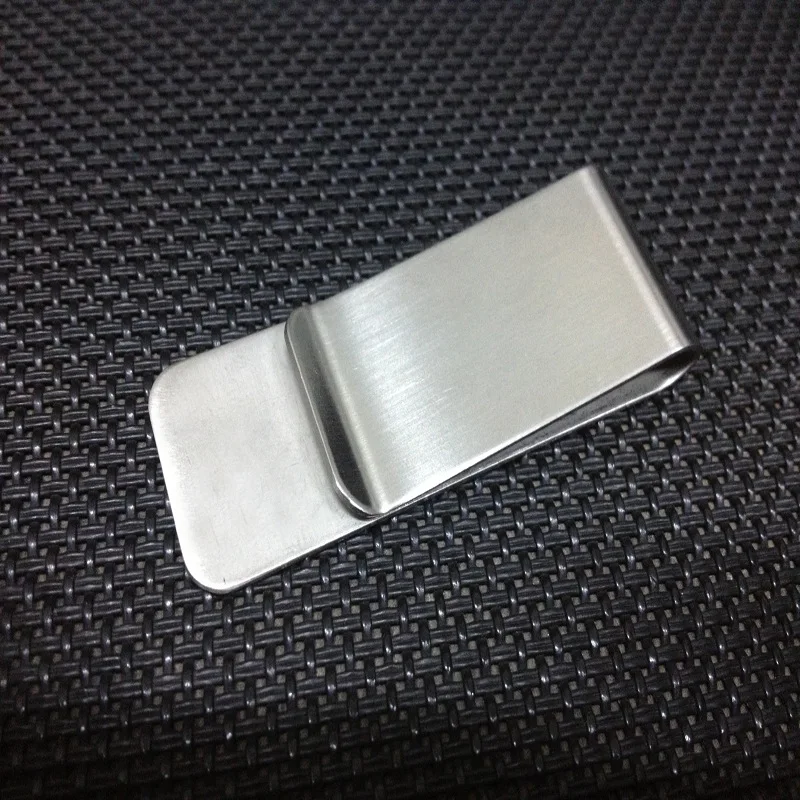 Высокое качество нержавеющая сталь металлический зажим для денег мода простой: