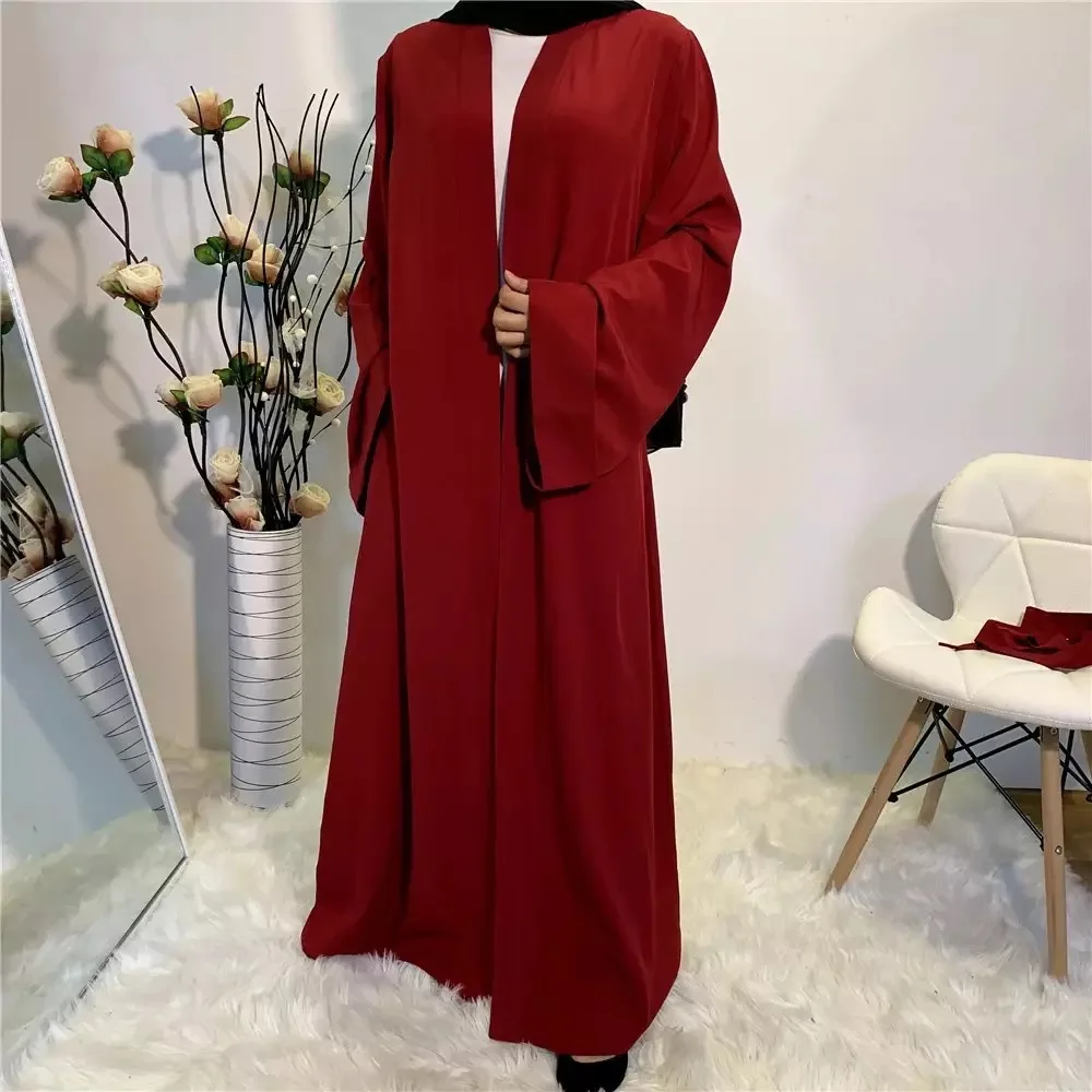 Kaftan Dubai Abaya Turkey Kimono Cardigan Islam Muslim Hijab Dress Jilbab Abayas For Women Robe Ete Caftan Islamic ClothingS556