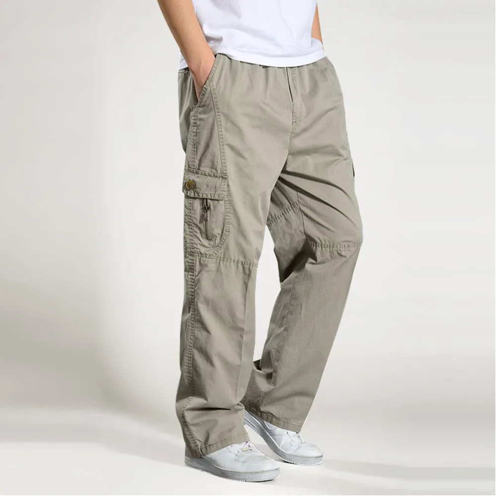 

casual pants men's freight pants cotton pants men's pants Multi Pocket overalls right jogging men's 6xl
