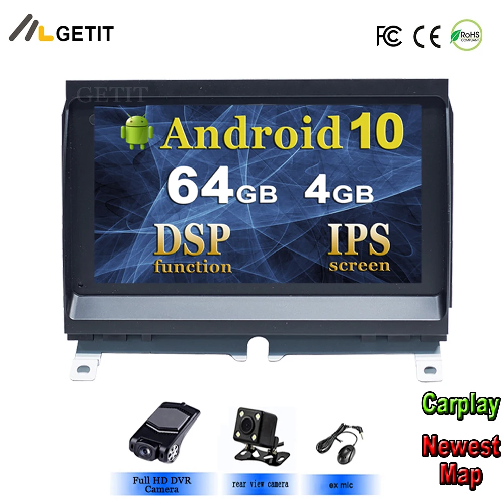 64 ГБ Android 10 автомобильный DVD мультимедиа для Land Rover Discovery 3 LR3 L319 2004~ 2009 с радио gps Навигация стерео WiFi BT, 7''IPS