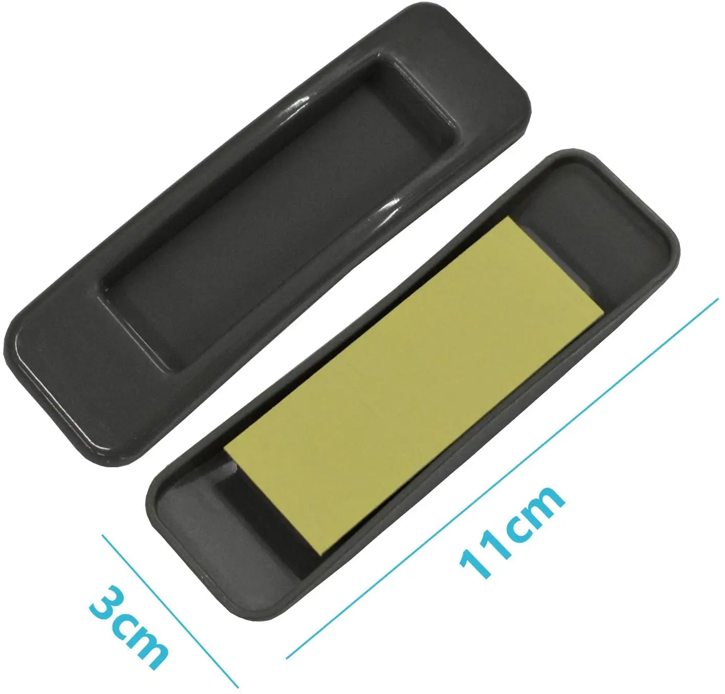 Серая самоклеящаяся наклейка на ящики мгновенного действия пластиковая дверные