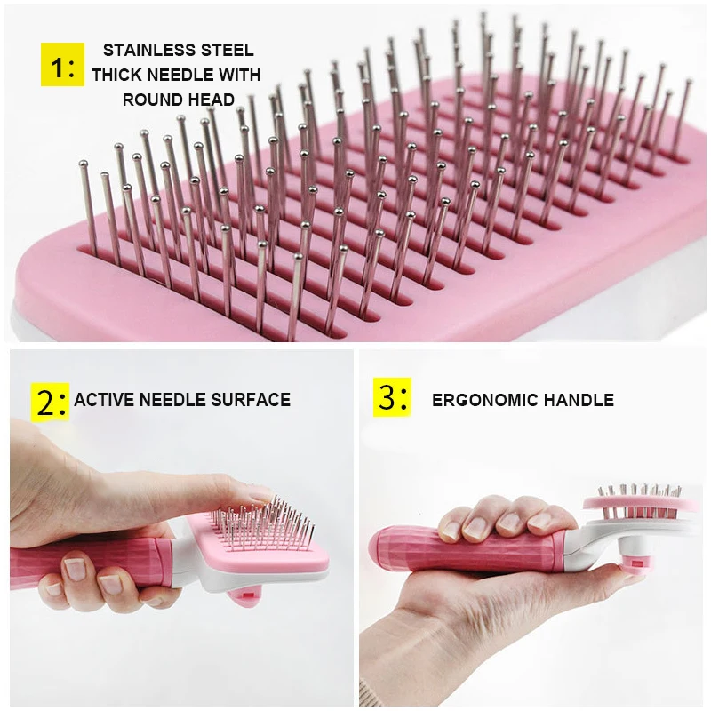 Многофункциональная игла Расческа для удаления волос домашних собак быстрая