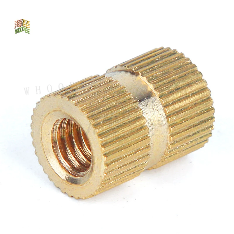 5/25X M2 M2.5 M3 M4 M5 M6 M8 M10 Solid Brass Pure Copper Metric Thread Injection Molding Knurl Insert Nut Nutsert Embedded | Обустройство