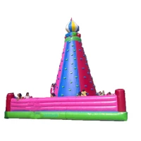 outdoor sports inflatable climbing wall inflatable jumping bounce for kids fun play
