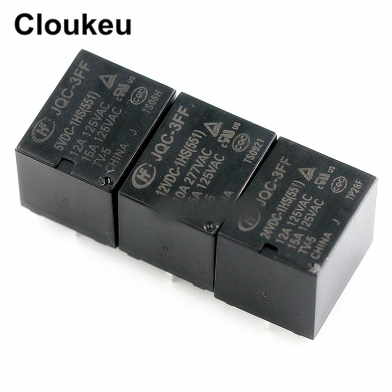Реле DIP4 HF- JQC-3FF- 5VDC 9VDC 12VDC 24VDC -1HS 5V 9V 12V 24V T73 10A | Строительство и ремонт