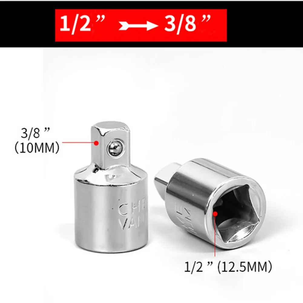 

3pcs Hand Tool Ratchet Wrench Adapter 1/4\\\" 3/8\\\" 1/2\\\" Wrench Sleeve Drive Socket Converter 1/4 1/2 Square Hole