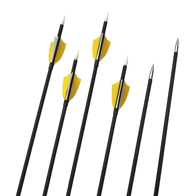 Стрелы из углеродного волокна для стрельбы лука 31 дюйм 12 шт. 1000 дюйма с 2