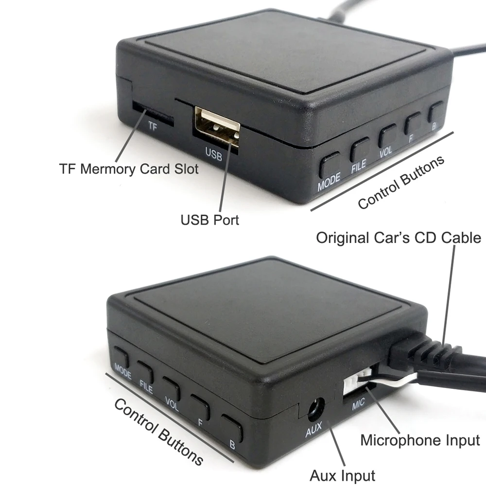 Biurlink для Alpine KCA-121B AUX Замена AI-NET порт микрофон беспроводной Bluetooth Hands Free микрофон аудио Aux адаптер кабель