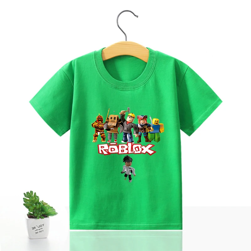 Футболка Robloxs Детская рубашка мультяшная детская одежда модная футболка 100%