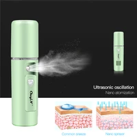 ckeyin mini facial steamer nano face sprayer ultrasonic ozone mist humidifier mister moisturizing lighting portable face care 45