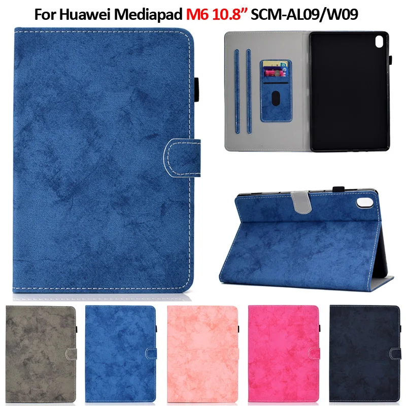 Чехол для Huawei Mediapad M6 10 8 дюйма Роскошный кошелек с отделениями карт защитный чехол