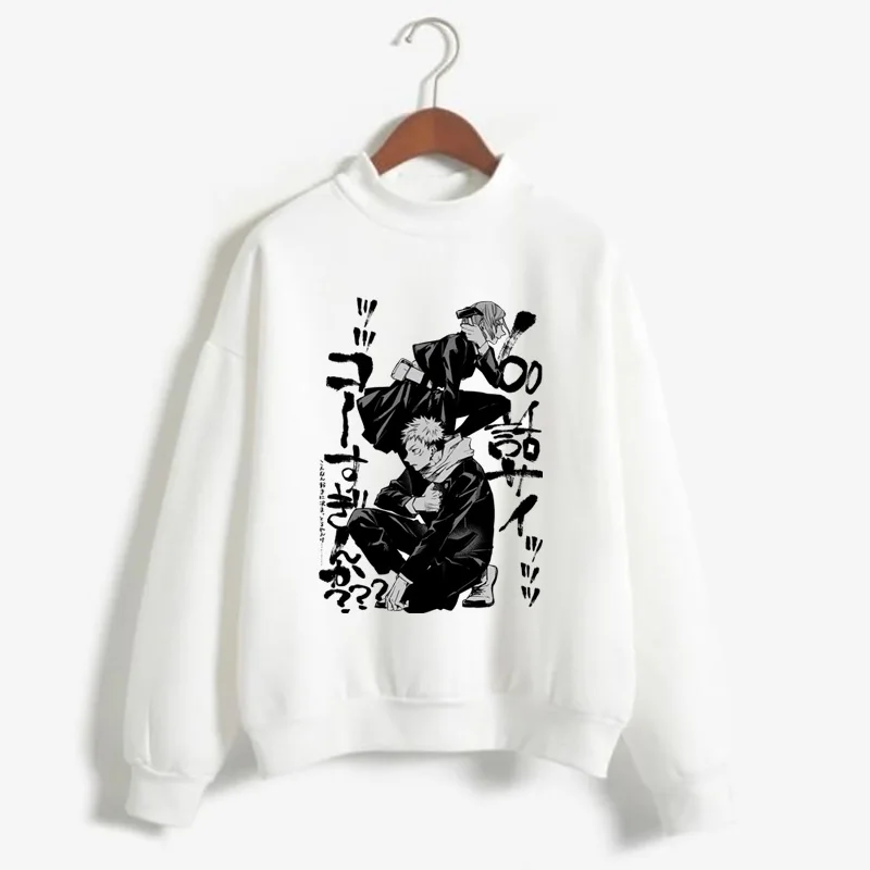 Jujutsu Kaisen Print Sweatshirt Long Sleeve Round Neck Sweater for Women Men
