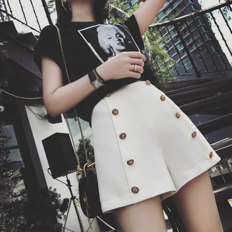 

White Elegant Suit Shorts 2021 Fashion Simple Jacket Office Professional Comfortable Ladies Casual Suit
