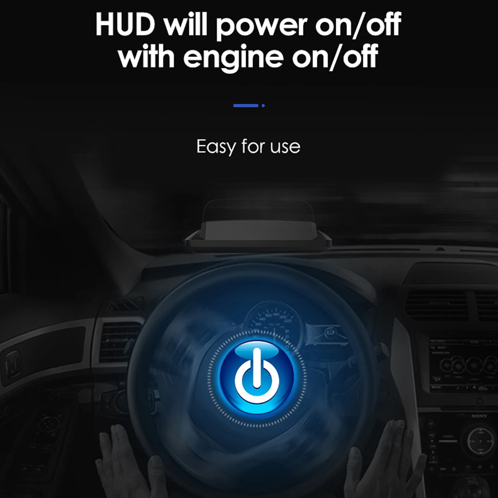 Автомобильный дисплей HUD на лобовое стекло Спидометр превышение скорости