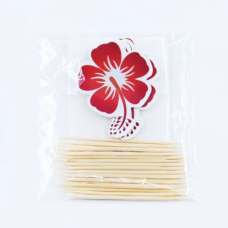 red flower 24 шт./компл. Единорог вечерние кекс фигурки жениха и невесты; для счастливых День рождения Baby Shower Детская вечеринка Декор детские товары для украшения торта - Цвет: red flower