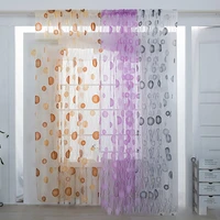 circle sphere sheer curtains dots white sheer curtain for kitchen living room bedroom tulle for windows treatment grey