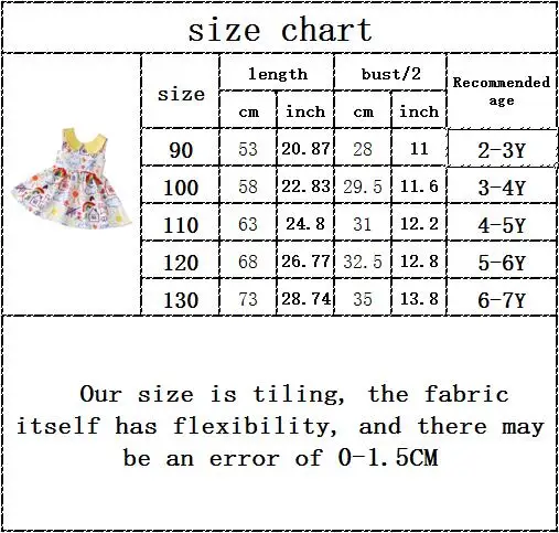 

Kids Baby Girls Summer Sleeveless Peter Pan Collar Knee-length Dresses Toddler Children Casual Clothes 2-7Y