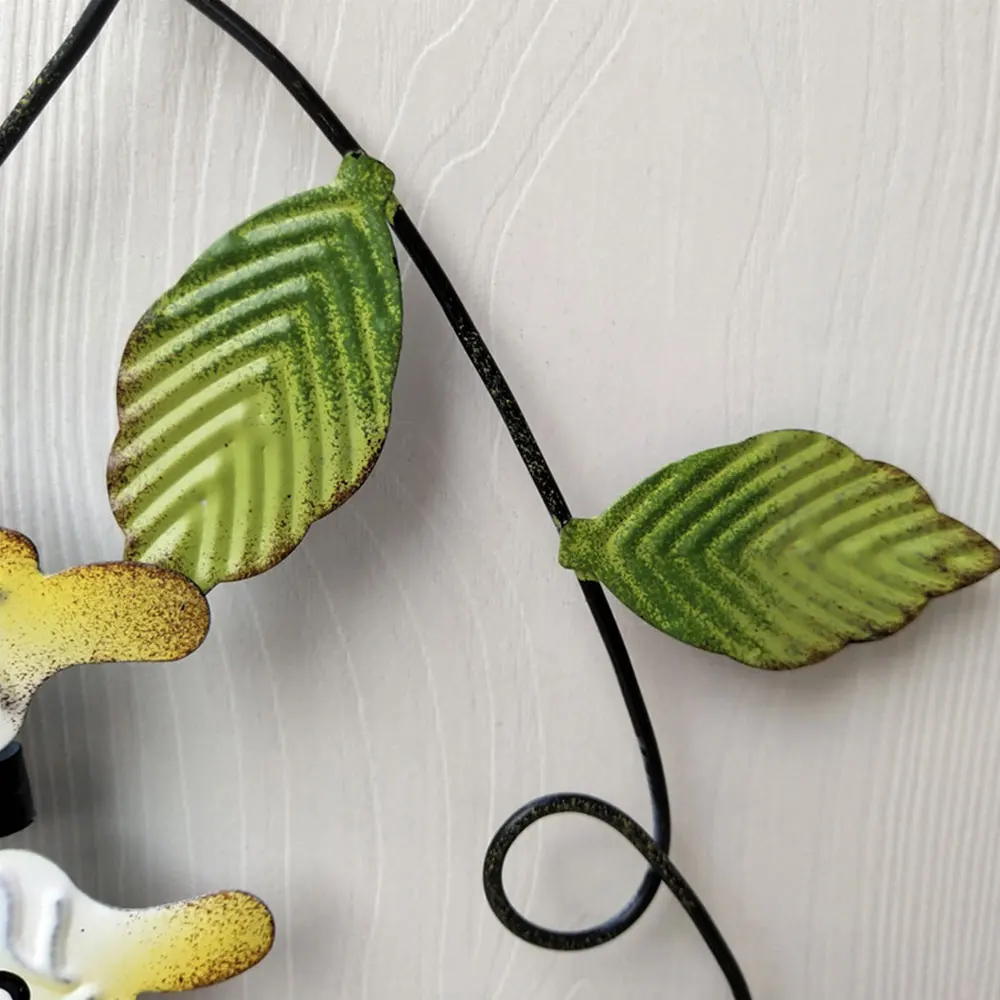 Подвесной Орнамент металлический ярд цветок Добро пожаловать настенная доска