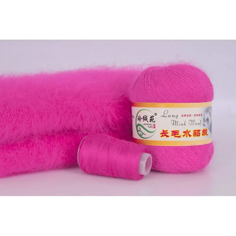 31 стиль 50 г кашемировая длинная плюшевая пряжа с шерстью норки мягкая норковая