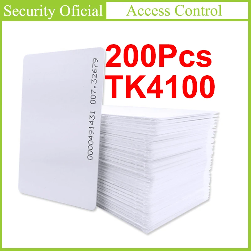 200 шт. тонкая идентификационная карта TK4100 Чип Индукционная 125 кГц контроль