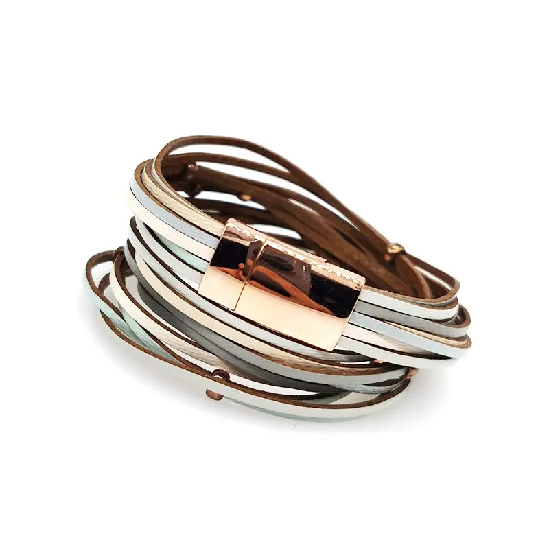 

Wrap Leather Bracelets For Women Men's charm Bracelets Couples Gifts Fashion Jewelry Wholesale Drop Shipping