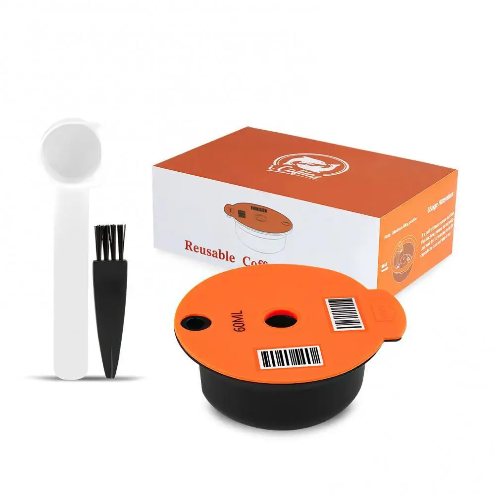 

Фильтр для кофе многоразовый, 180/60 мл, Пластиковая капсула, домашнее ситечко аксессуары для кафе для машин Bosch-s Tassimoo ta