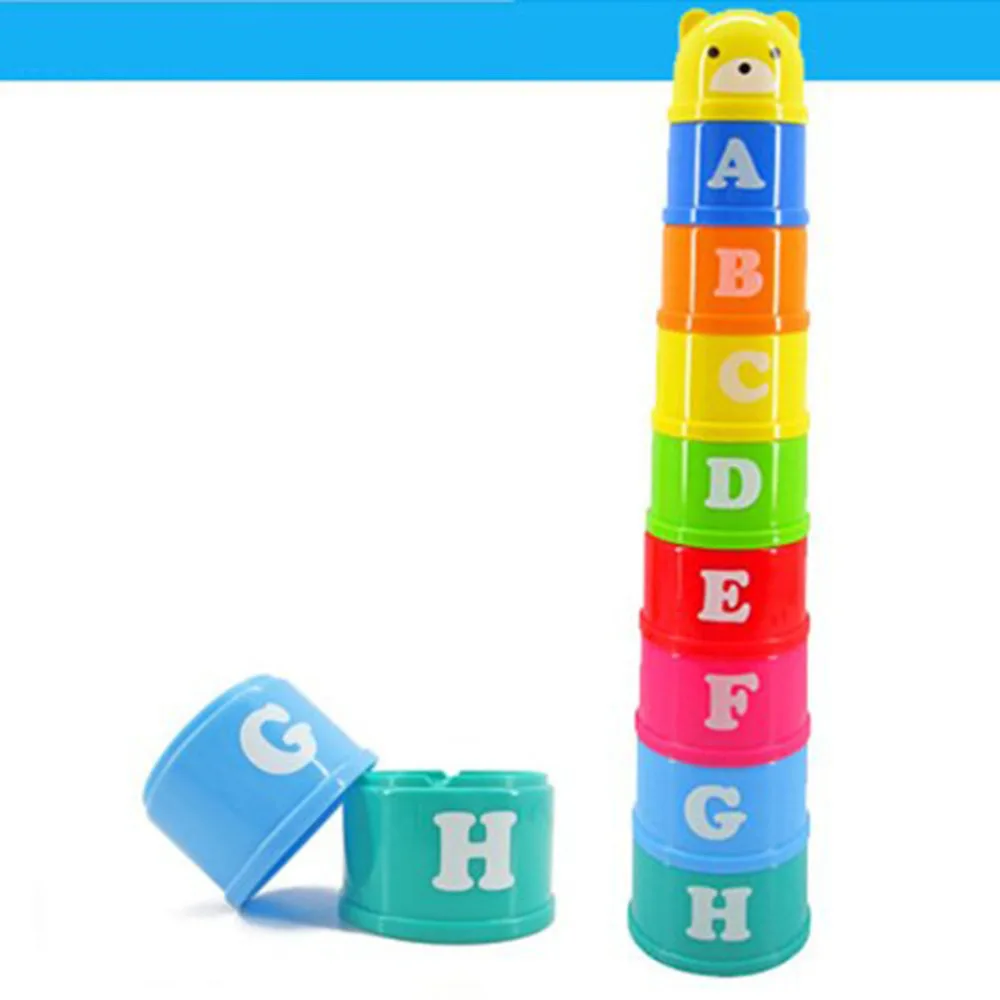 

Set of Discovery Toys Educational Baby Toddler Child Measure Stacking Cups (Random Color)