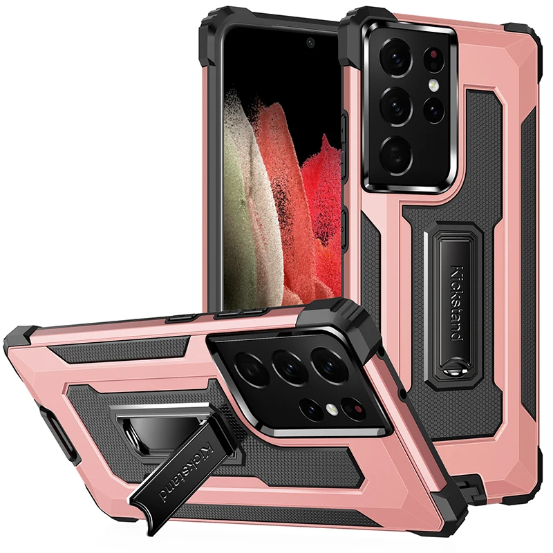 

For Samsung S21 Note 20 Ultra S20 FE S10 S9 Plus Case Shockproof Armor Holder Cover For Samsung A71 A51 A50 A70 A52 A21S A31 M51