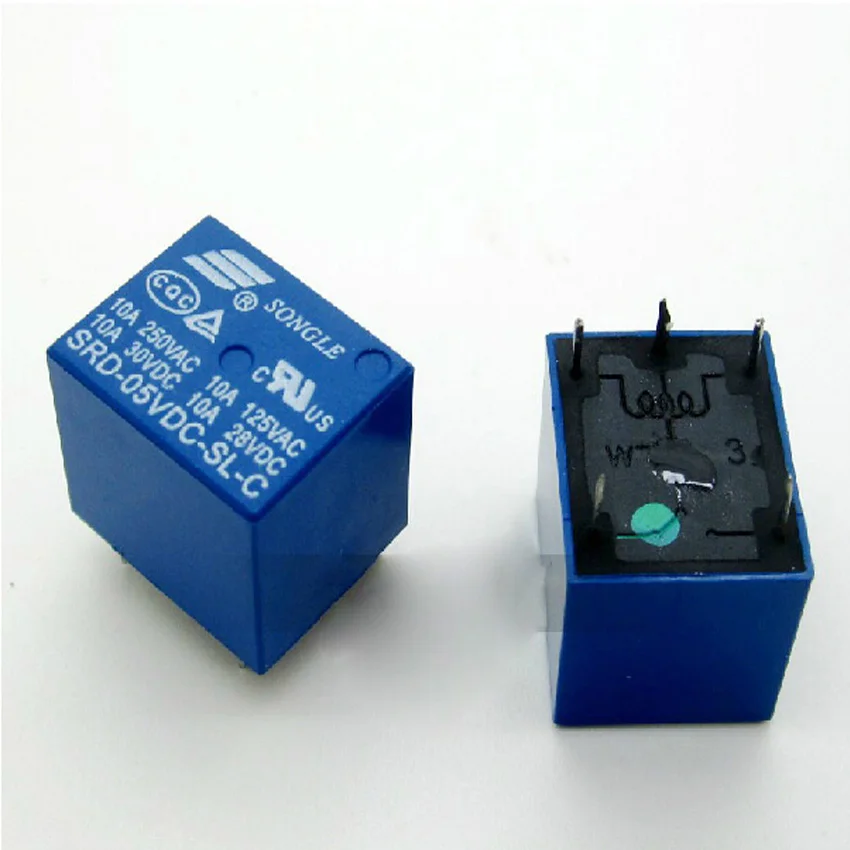 

Реле мощности 20 шт./лот SRD-05VDC-SL-C DC5V 5V/10A