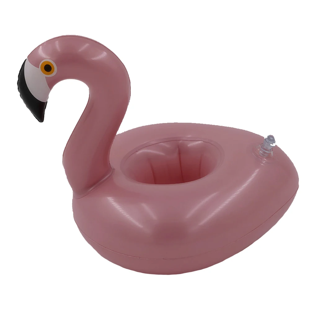 

Inflatable Flamingo mini Water Coasters Floating cup holder Swimming pool drink float toy inflatable circle Pool Coasters