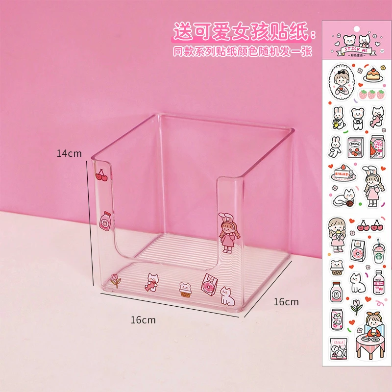 

Eyeshadow Large Plastic Dustproof Makeup Organizer Cosmetic Acrylic Box Transparent Organizadores Household Items BK50MO