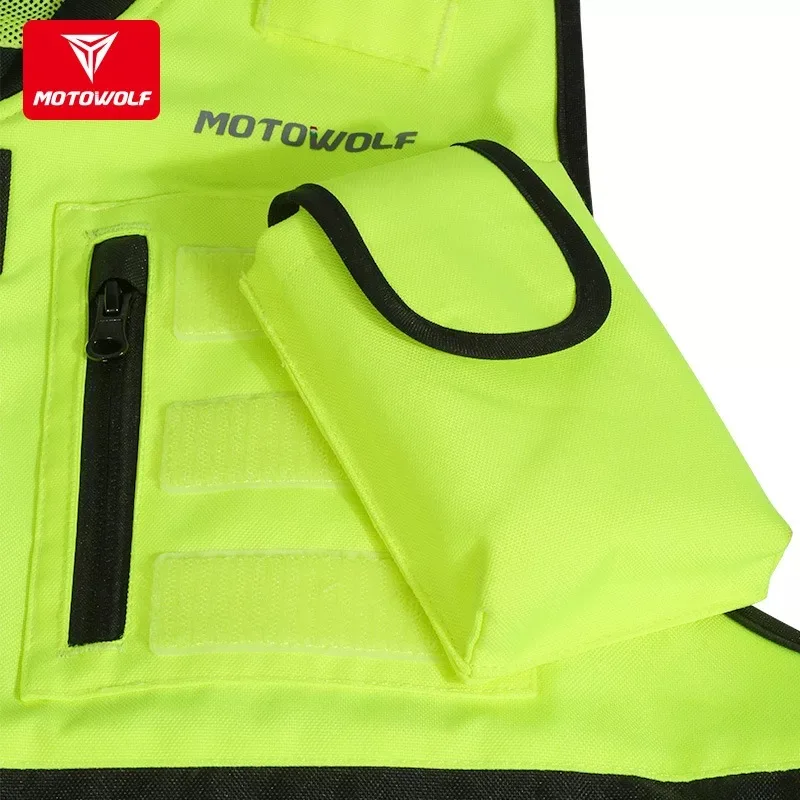 Мотоциклетный светоотражающий жилет MOTOMOLF защитная одежда для езды на мотоцикле