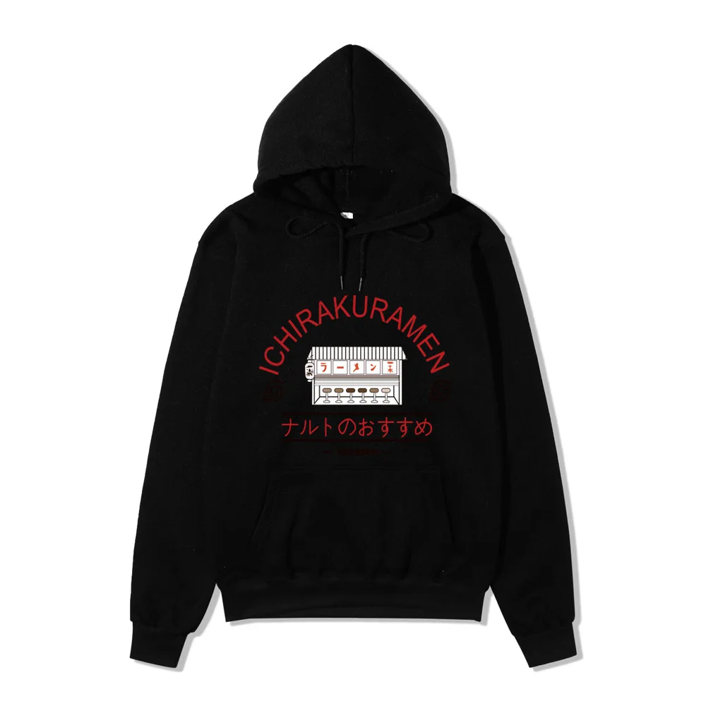 

Autumn and winter plus velvet hoodie men anime Naruto series Uzumaki Naruto ramen shop printing hoodie casual fashion hooded