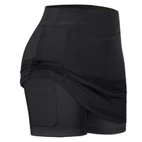 women tennis skirts inner shorts elastic sports golf skorts with pockets fit yoga fitness running s