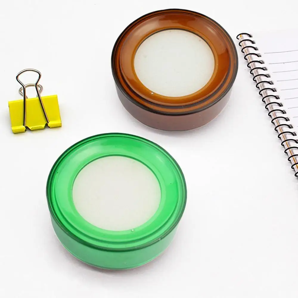 1PC Finger Wet Sponge Dampener Wetting Damper Count Cute Money Paper Creative Round Case | Канцтовары для офиса и дома
