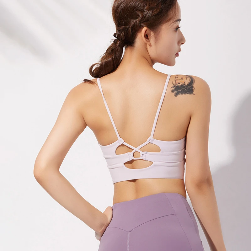 

2021 Nylon Top Women Bra Sexi Top Woman Breathable Underwear Women Fitness Push Up Yoga Sports Bra For Women Gym