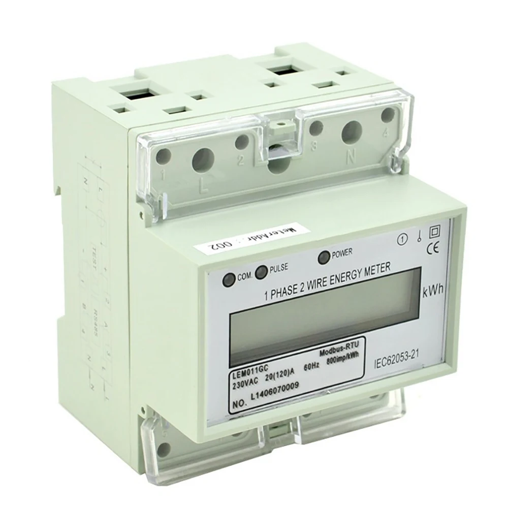 Din рейка счетчик энергии калибровочное оборудование 10(60)A 230V LEM011JC|meter pressure|socket