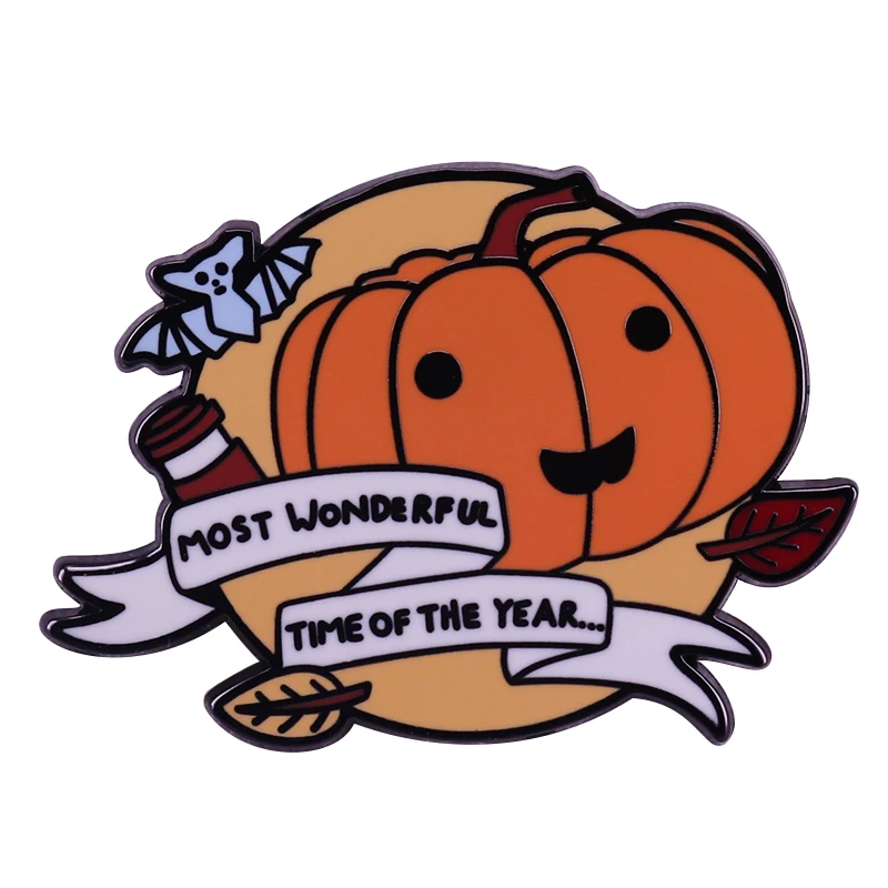 Самое лучшее время года осени брошь идеальный аксессуар для Хэллоуина |