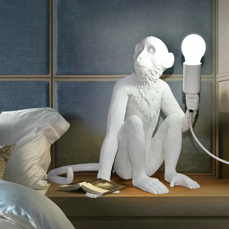 Светодиодный ночник с обезьяной в винтажном промышленном дизайне для спальни