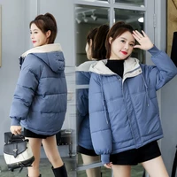 outwear hooded colors solid female jacket coat winter coat women fashion winter jacket women cotton padded parka
