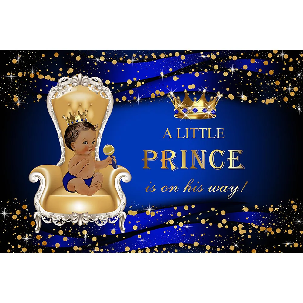 Фон для фотосъемки с изображением Королевского принца голубого стула короны