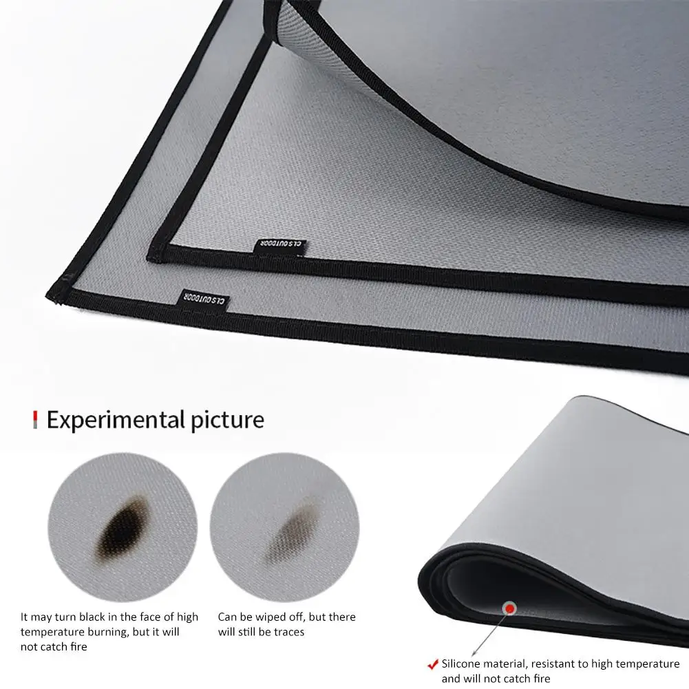 Огнестойкий термостойкий Коврик для барбекю на газовом гриле с защитой от брызг