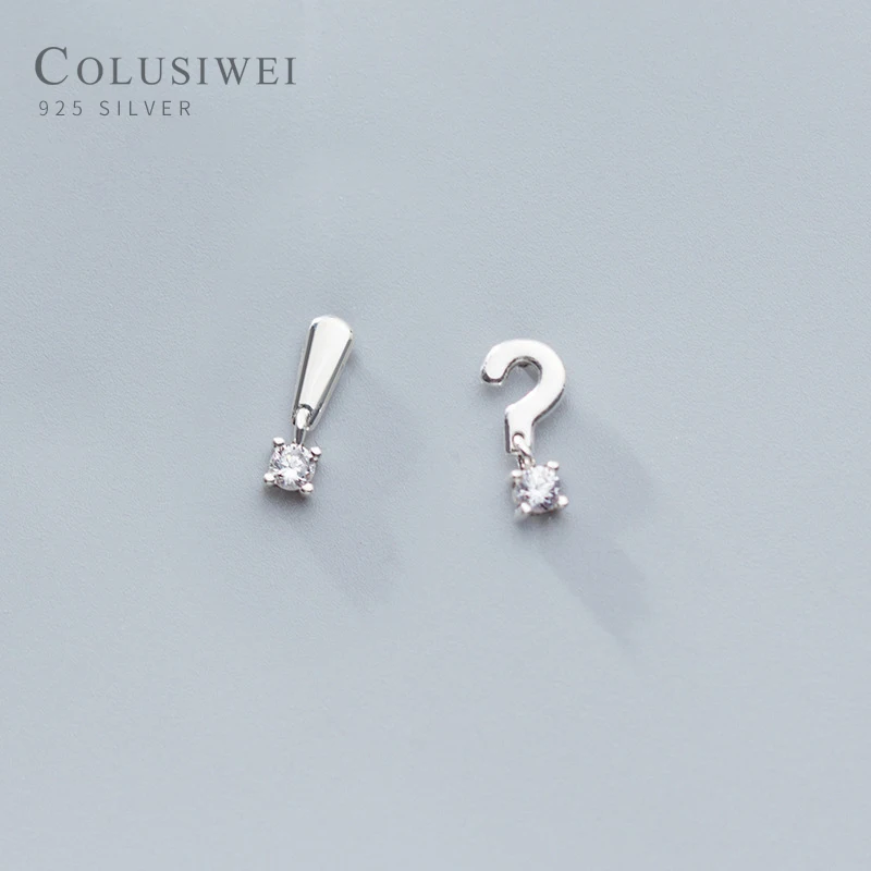 COLUSIWEI натуральная 925 стерлингового серебра с милой восклицательный знак и